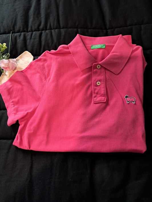 Polo rose united colors of benetton