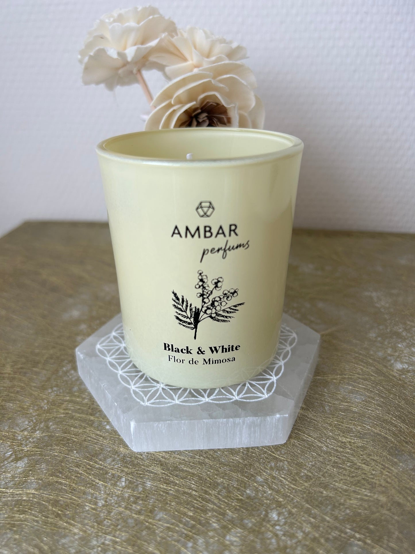 Bougie Fleur de mimosa