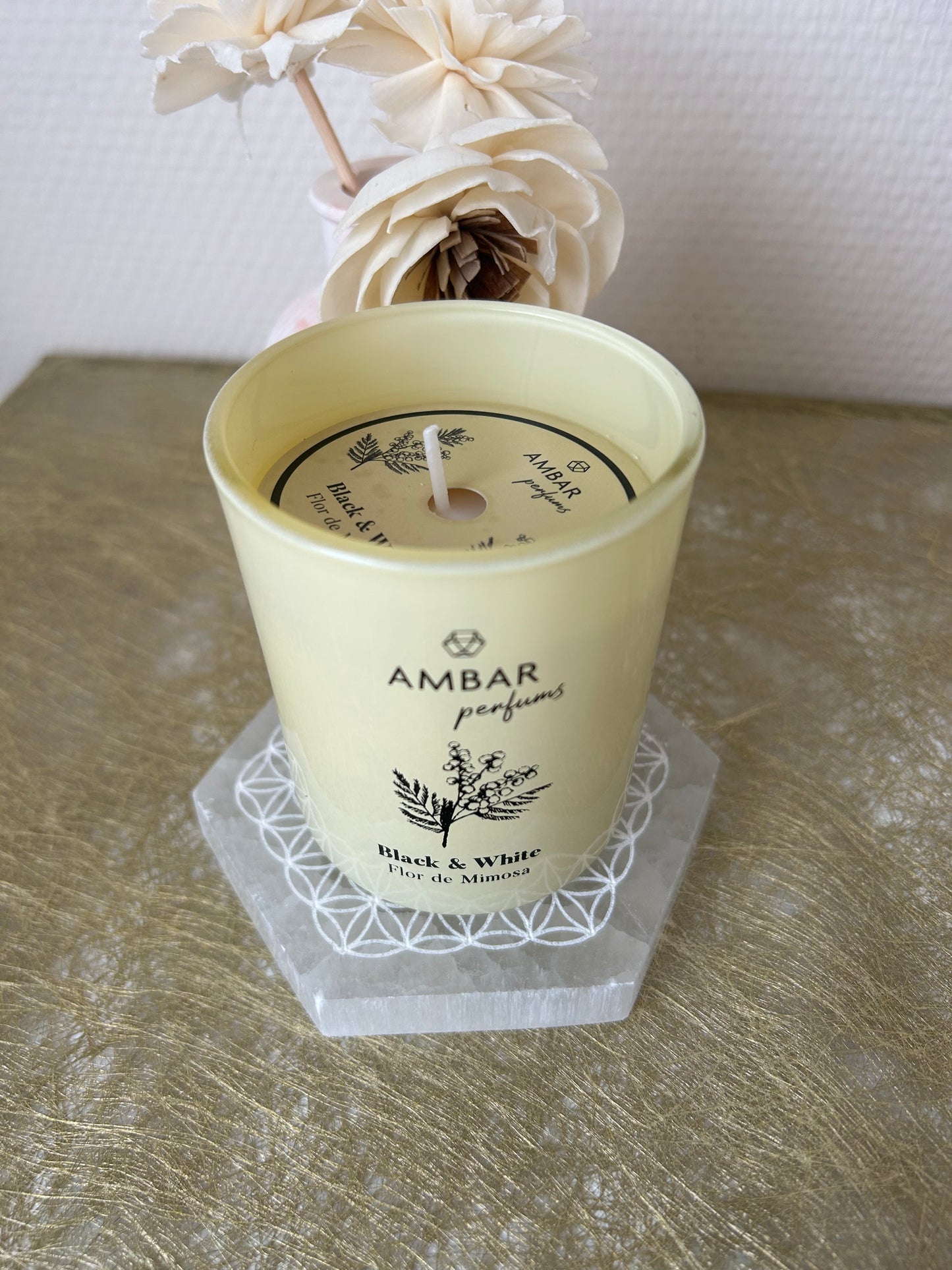 Bougie Fleur de mimosa